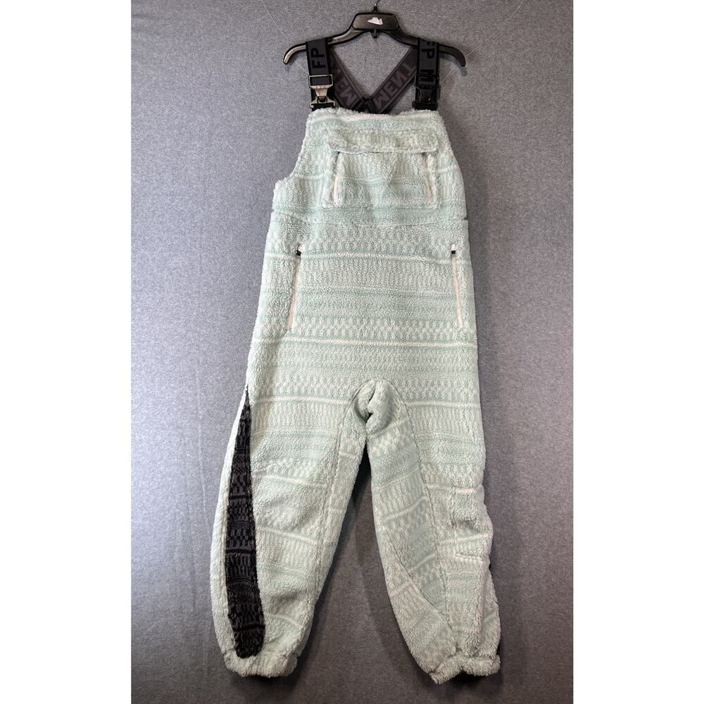 Free People Hit The Slopes Salopette Size Small Mint Geo